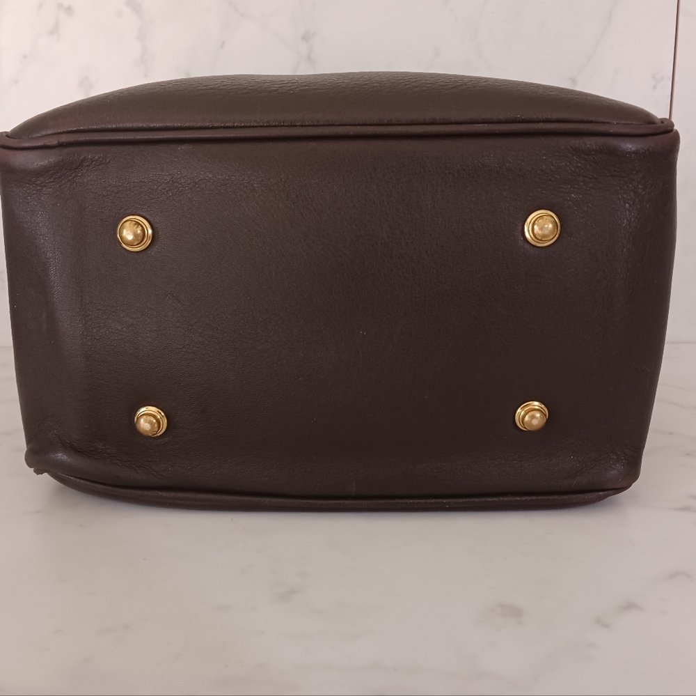 Vintage Dooney & Bourke Brown Leather Shoulder Bag - Picture 6 of 10